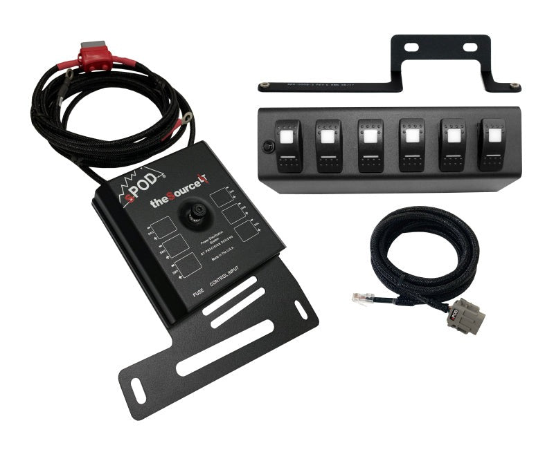 sPOD 09-18 Jeep Wrangler JK SourceLT w/Red LED Switch Panel