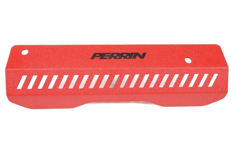 PERRIN Pulley Cover - Red (SHORT - For Use w/PERRIN AOS) - 2022-2026 Subaru WRX