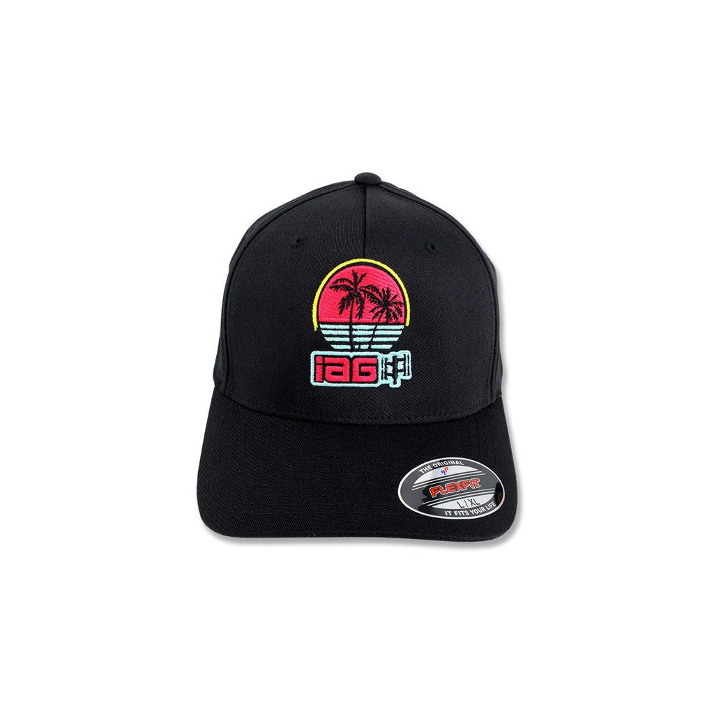 IAG Performance IAG Miami Logo Embroidered Flexfit Cap (Black) - Size S/M