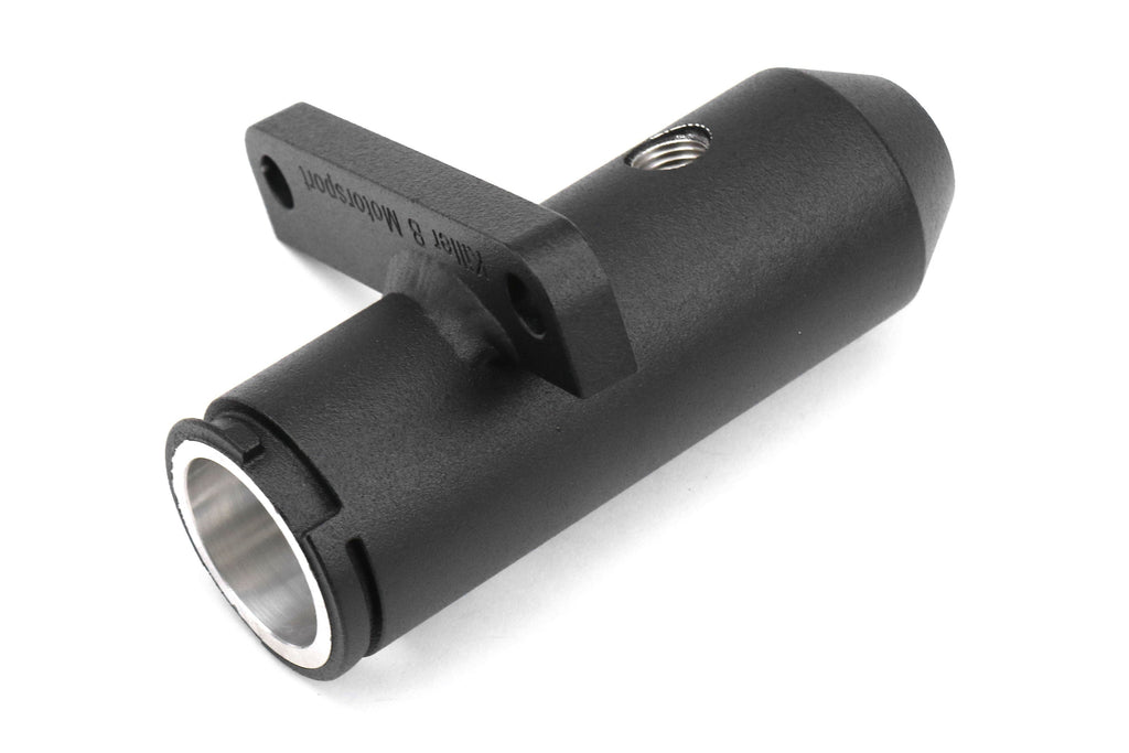 Killer B Motorsport Upper Coolant Reservoir w/ AN Fittings Black - Subaru Models (inc. 2002-2007 WRX / 2004-2021 STI)