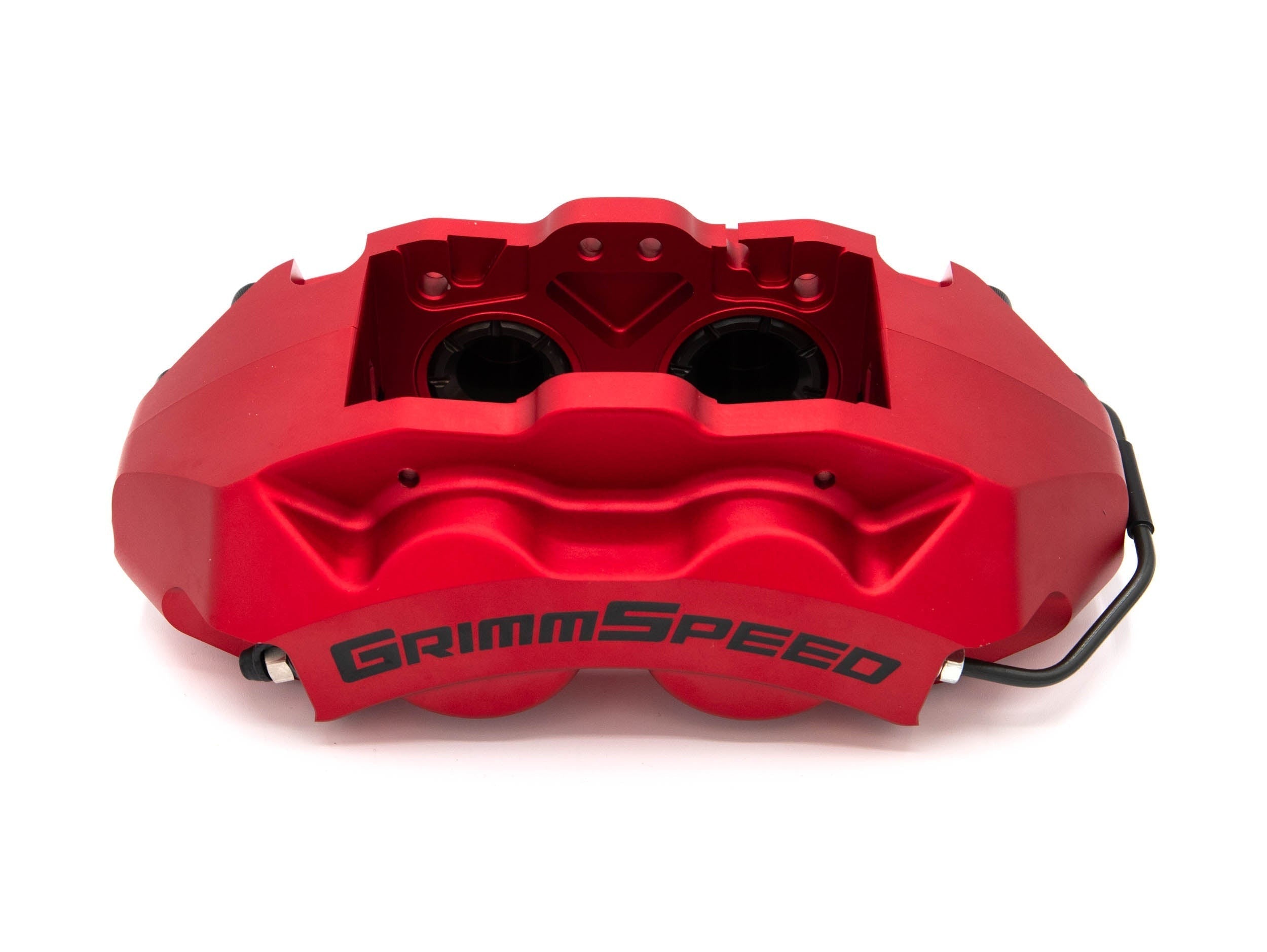 GrimmSpeed 4-Piston Brake Caliper Kit (326mm Rotor) - Red - 2002-2021 Subaru WRX / STI