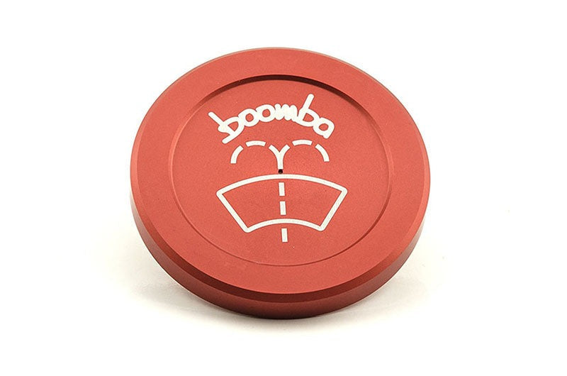 Boomba Racing Windshield Washer Cap Red - 2015-2021 Subaru WRX