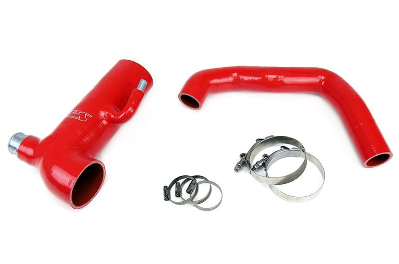 HPS Performance Red Reinforced Silicone Post MAF Air Intake Hose + Sound Tube 2pc Kit - 2013-2016 Scion FR-S / 2013-2020 Subaru BRZ / 2017-2020 Toyota 86