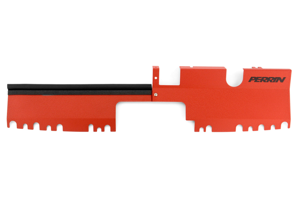 PERRIN Radiator Shroud (Use With & Without OEM Intake Scoop) Red - 2015-2020 Subaru WRX / STI
