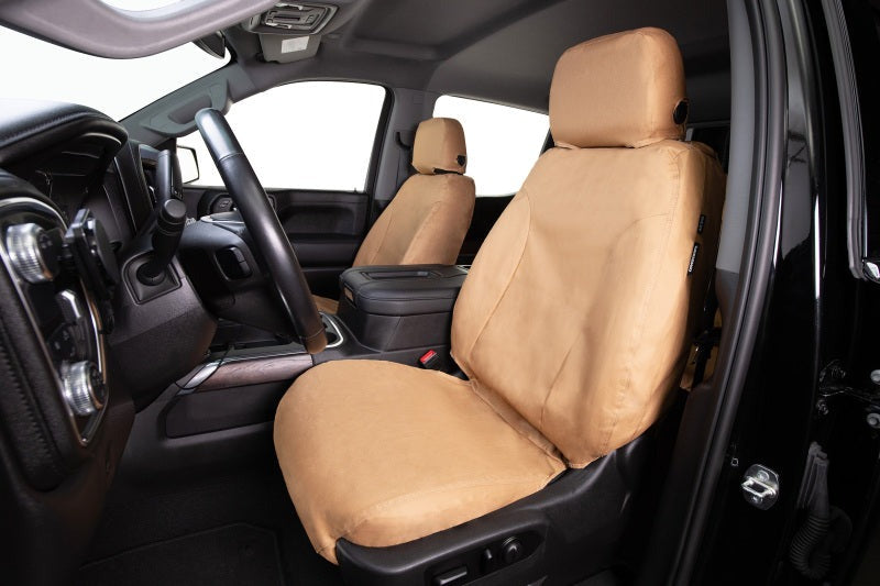 Covercraft 15-21 Ford Transit Polycotton SeatSaver Custom Third Row Seat Covers-Tan
