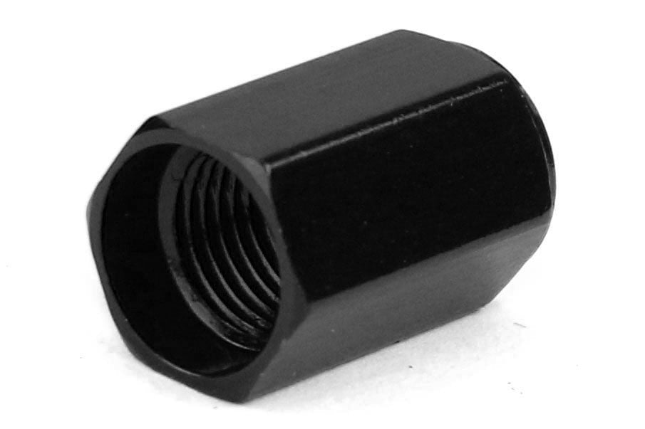 Wheelmate Valve Caps w/ TPMS Valve Step Sleeves Black - Universal
