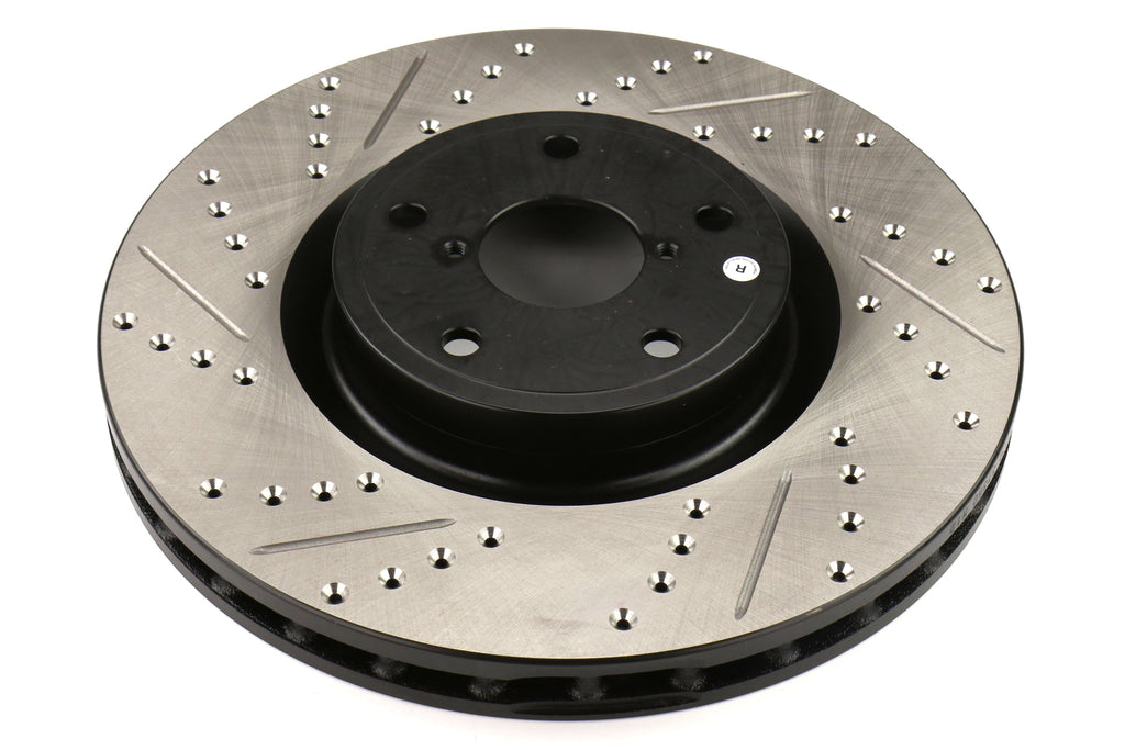 Stoptech Drilled and Slotted Rotor Single Front Right - 2005-2017 - Subaru STI