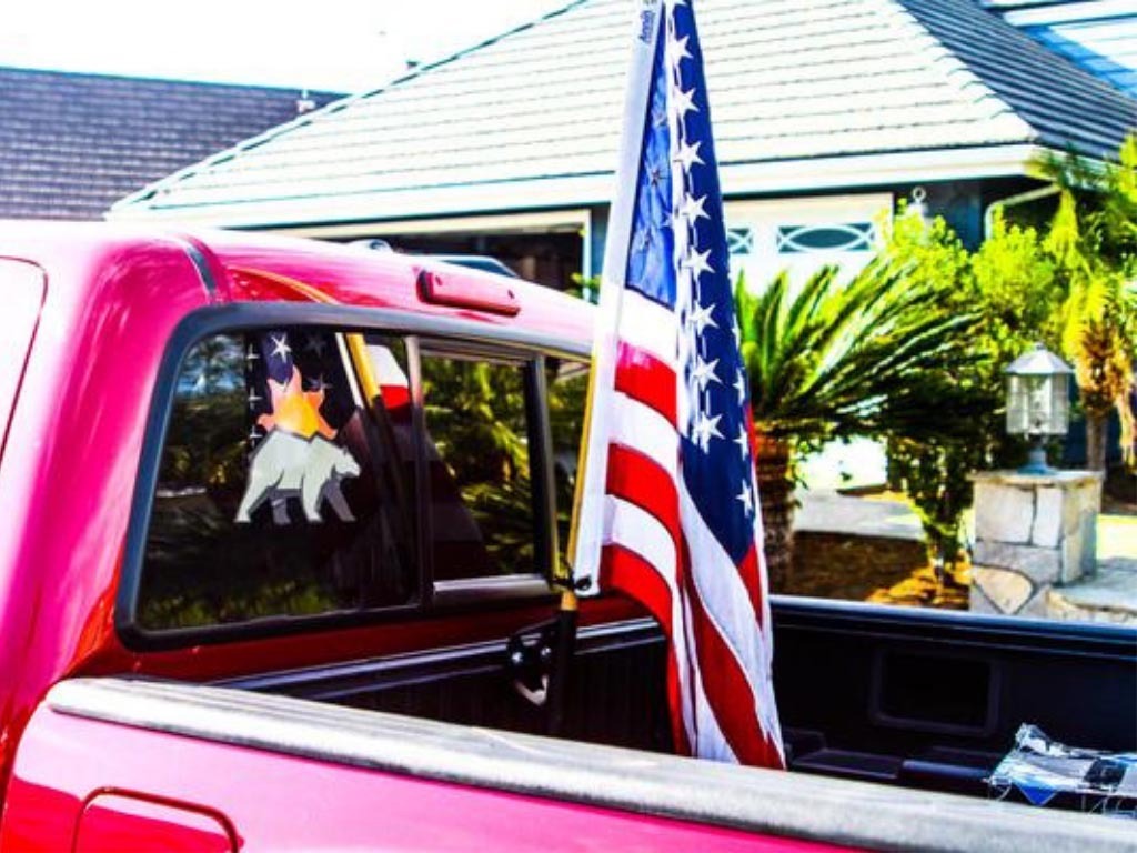 Cali Raised LED Toyota Truck Bed Rail Flag Pole Mount #26198985808