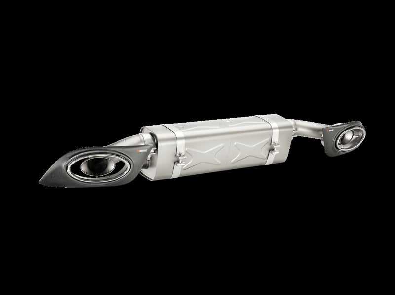 Akrapovic Slip-On Line Titanium with Carbon Titanium Tips for 2014-2015 Porsche 911 Turbo/Turbo S (991) - S-PO991TSO-HT