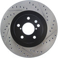 StopTech Slotted & Drilled Sport Brake Rotor - Front Left - 2002-2010 Subaru WRX (Excl. STI)