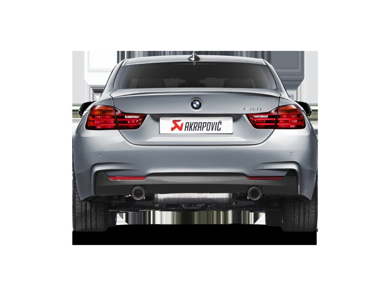 Akrapovic Evolution Line Cat Back Stainless Steel with Carbon Tips (Req. Link Pipe) for 2016-2017 BMW 340i (F30 F31) - MTP-BM/SS/2H
