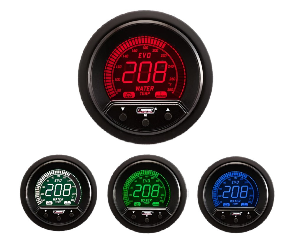 ProSport 2-1/16" Premium Evo Electrical Water Temperature Gauge