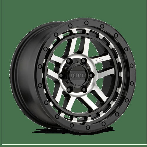KM540 17X8.5 6X120 S-BLK MACH 18MM