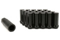 Project Kics Kyokugen Heptagon 50mm Closed Ended Black Lug Nuts 12x1.25 - Universal