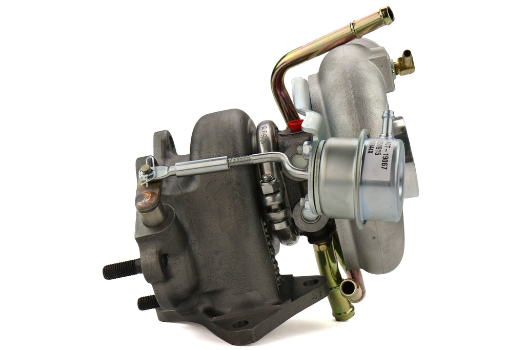 Forced Performance FP GREEN Turbocharger Subaru STI 60mm 8cm IWG w/ Oil Feed Line - 2002-2007 Subaru WRX / 2004-2021 Subaru STI