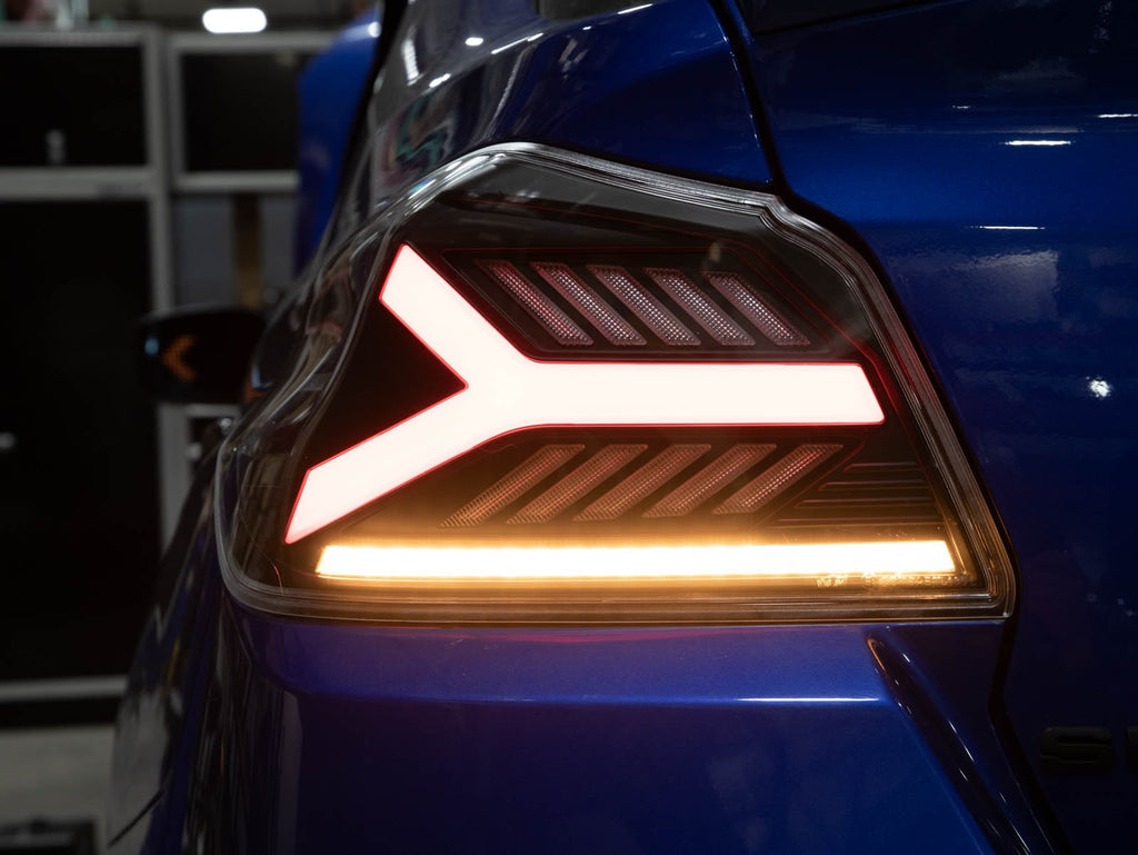 OLM Y-Spec LED Taillights (Smoke Lens White Optic) - 2015-2021 WRX / STI