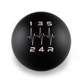 Billetworkz Weighted Shift Knob - 5 Speed Heartbeat Engraving - Subaru WRX