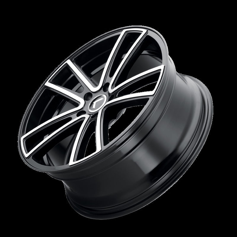 Kraze KR190 Lusso 22x8.5 5x115 +38 Offset Gloss Black Machined Wheel