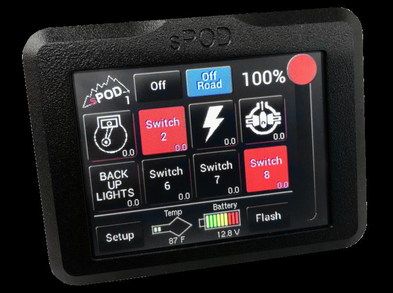 sPOD 8 Circuit Systems Add-On Touchscreen