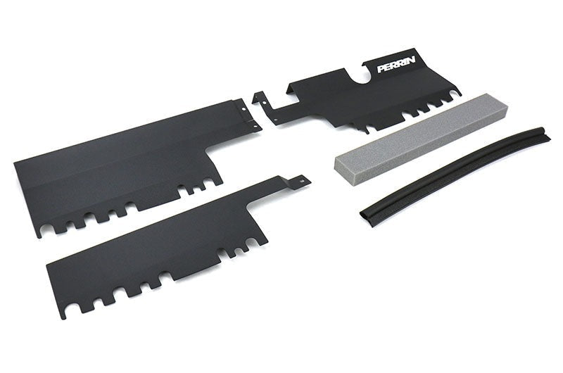 PERRIN Radiator Shroud (Use With & Without OEM Intake Scoop) Black - 2015-2020 Subaru WRX / STI