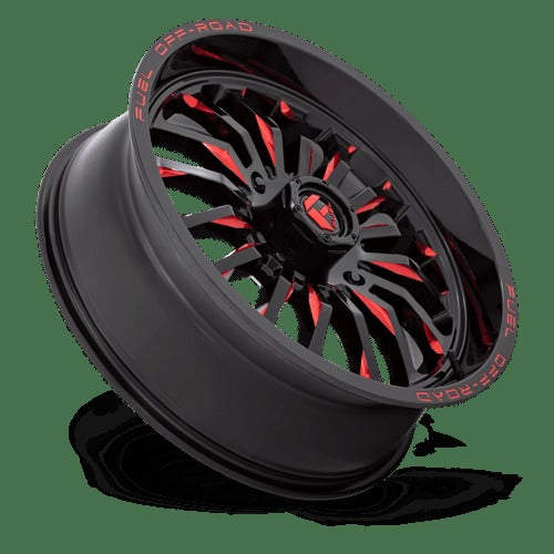 D822 20X7 4X156 G-BLK MILL-RED 13MM