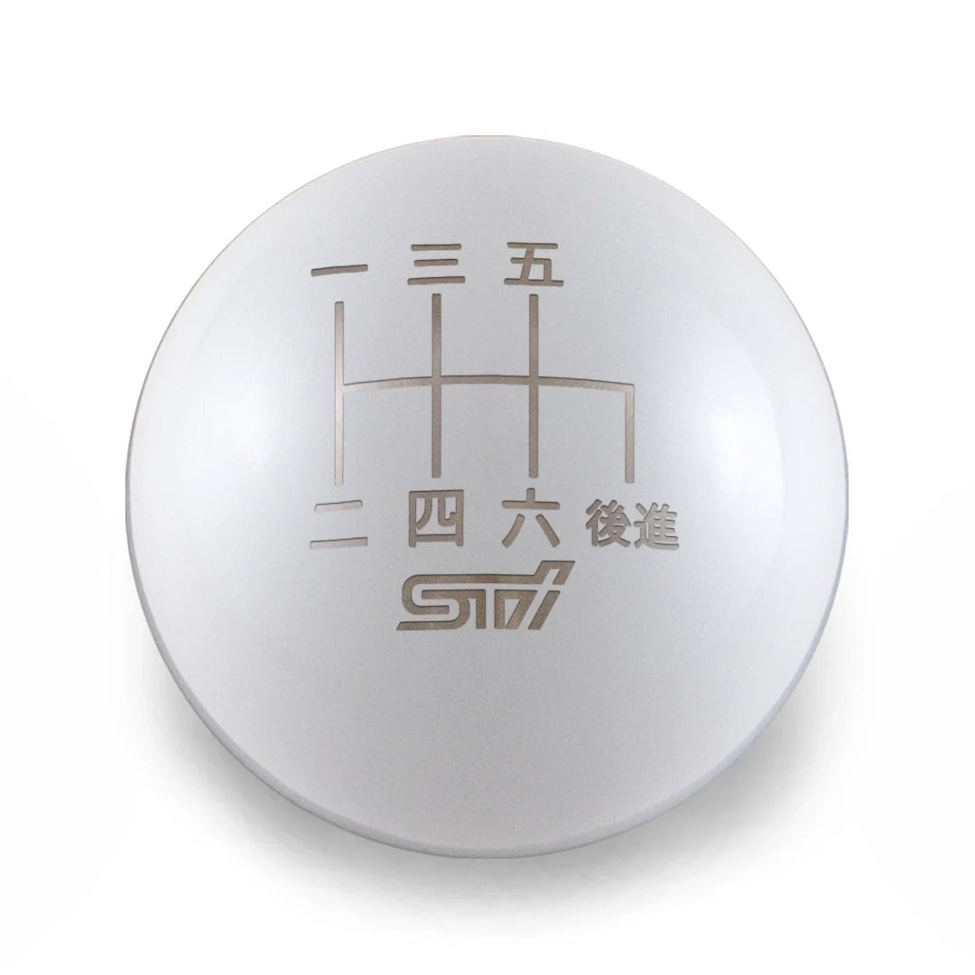 Billetworkz Weighted Shift Knob - 6 Speed STI Japanese Engraving - Subaru STI