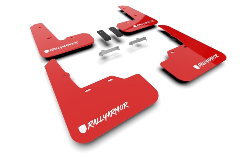 Rally Armor Red UR Mud Flap Altered Font White Logo - 2022-2026 Subaru WRX