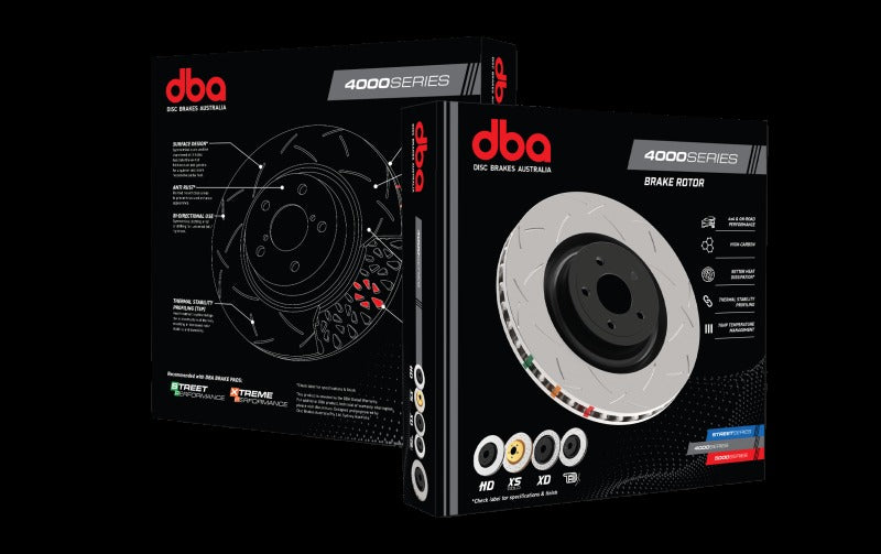 DBA Cross Drilled & Slotted 4000 Series Rear Rotor - 2013-2020 Subaru BRZ / 2013-2016 Scion FR-S / 2008-2013 Subaru WRX