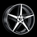 Kraze KR195 Milano 20x8.5 5x114.3 +38 Offset Gloss Black Machined Wheel