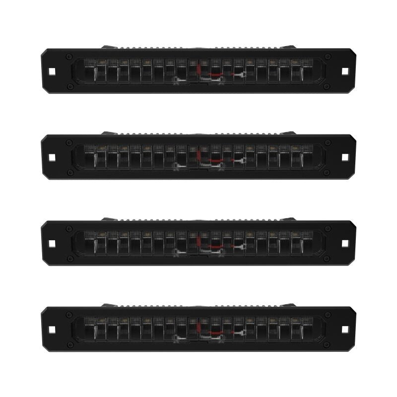 KC HiLiTES Platform One Profile 10in. SideCast Flush Mount Lights (Does Not Include Rack)
