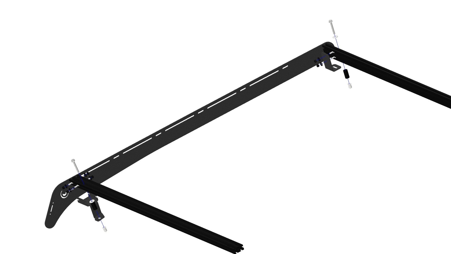 Polaris Ranger Crew 4 Seat Prinsu Roof Rack 2015-2021 Cutout for 30 Inch Light Bar Prinsu