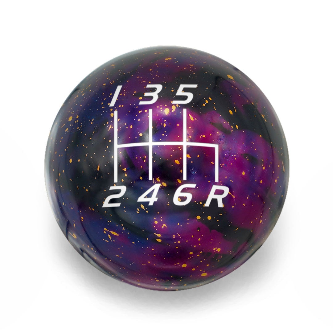 Billetworkz Cosmic Space Shift Knob - 6 Speed Velocity Engraving for Subaru