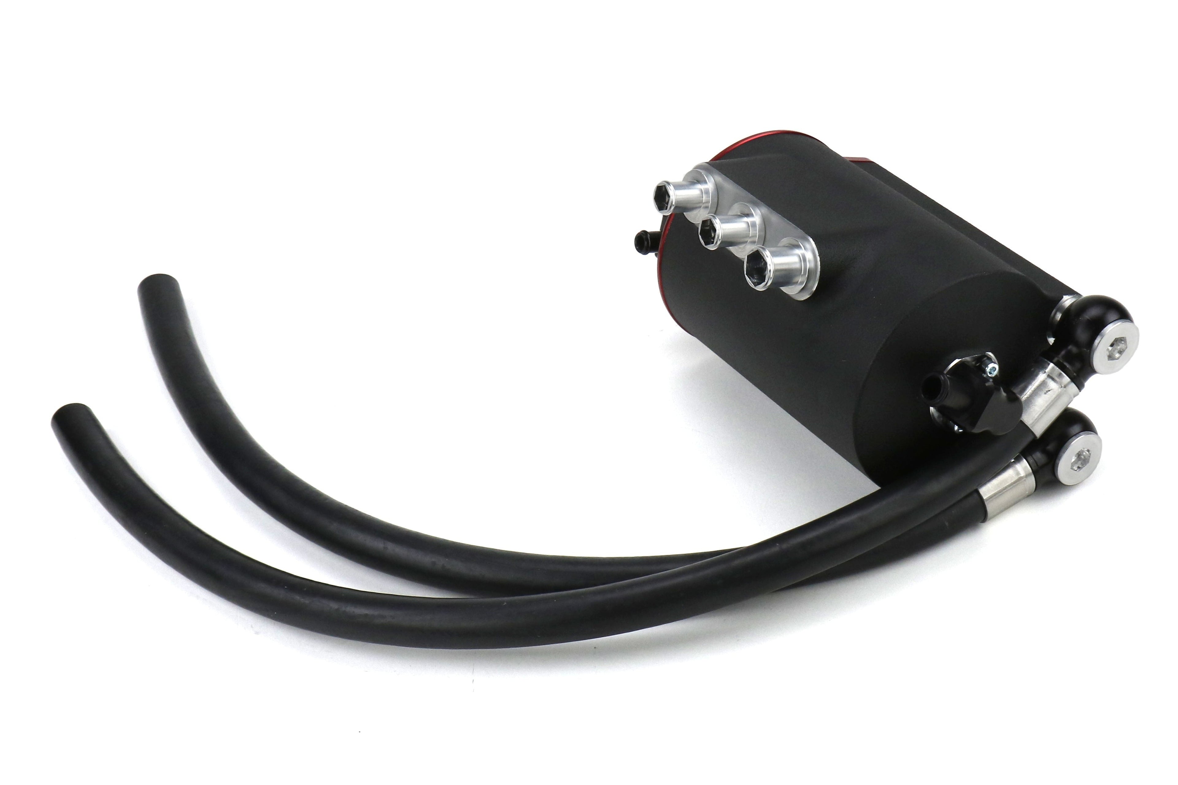 COBB Tuning Air Oil Separator Black/Red - 2002-2007 Subaru WRX / 2004-2007 STI
