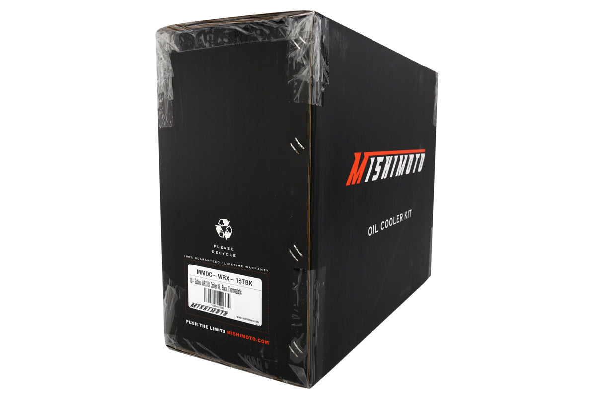 Mishimoto Thermostatic Oil Cooler Kit Black - 2015-2021 Subaru WRX