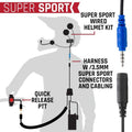 Rugged Radios SUPER SPORT Comm Kit w/ LW SPORT Cables With V3 - Business Band Radio