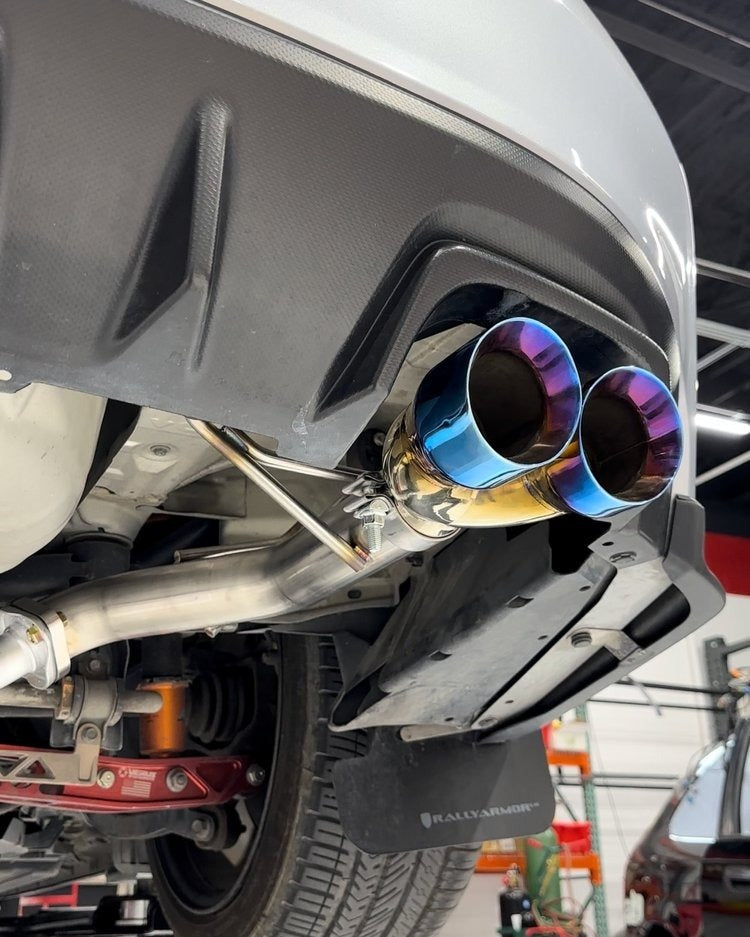 Off The Line Performance Muffler Delete Axlebacks - Burnt Tip -2015-2021 Subaru WRX / 2015-2018 STI