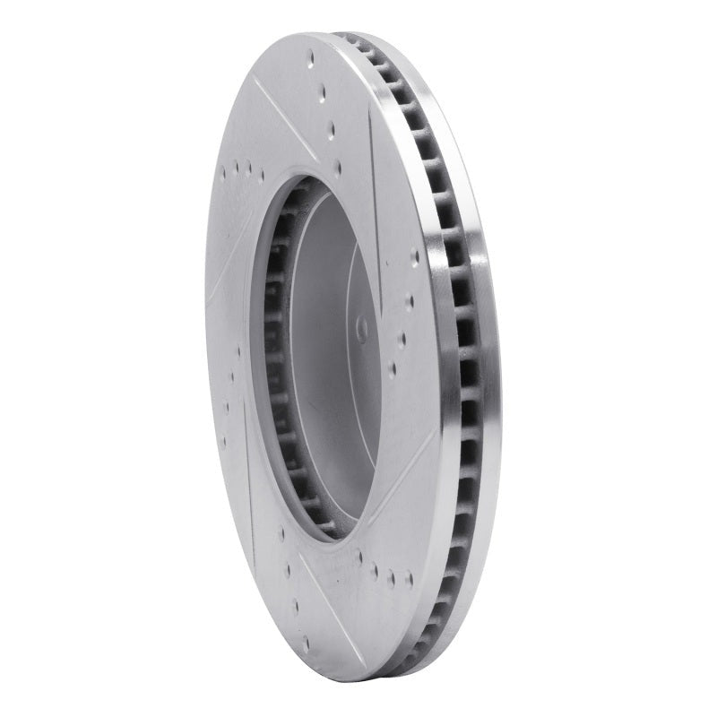 R1 Concepts Drilled & Slotted Silver Front Left Brake Rotor - 2015-2019 Subaru Legacy