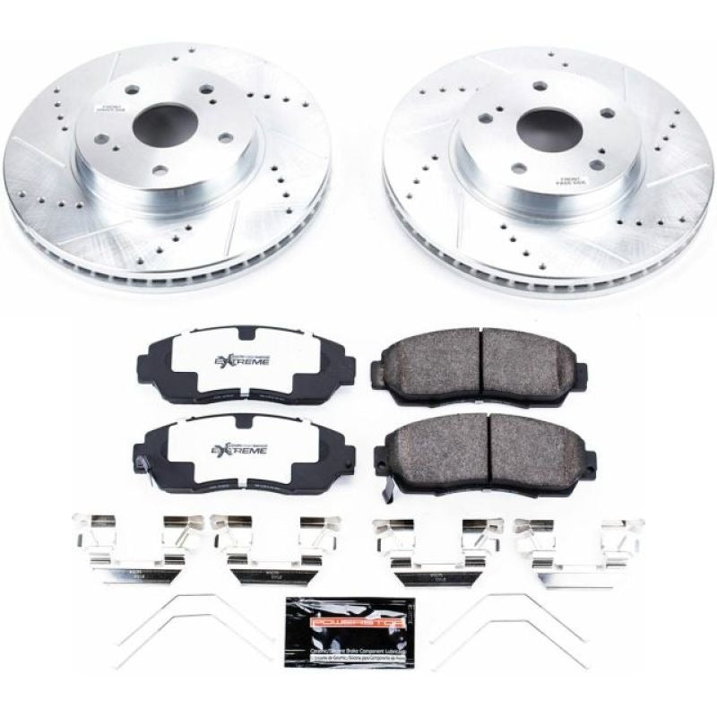 Power Stop Z26 Street Warrior Brake Kit - Front - 2015-2018 Subaru Legacy
