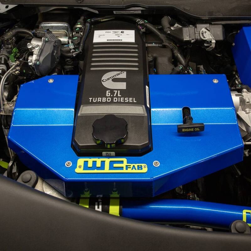 Wehrli 10-24 Cummins Fabricated Aluminum Engine Cover - Sparkle Granny Smith