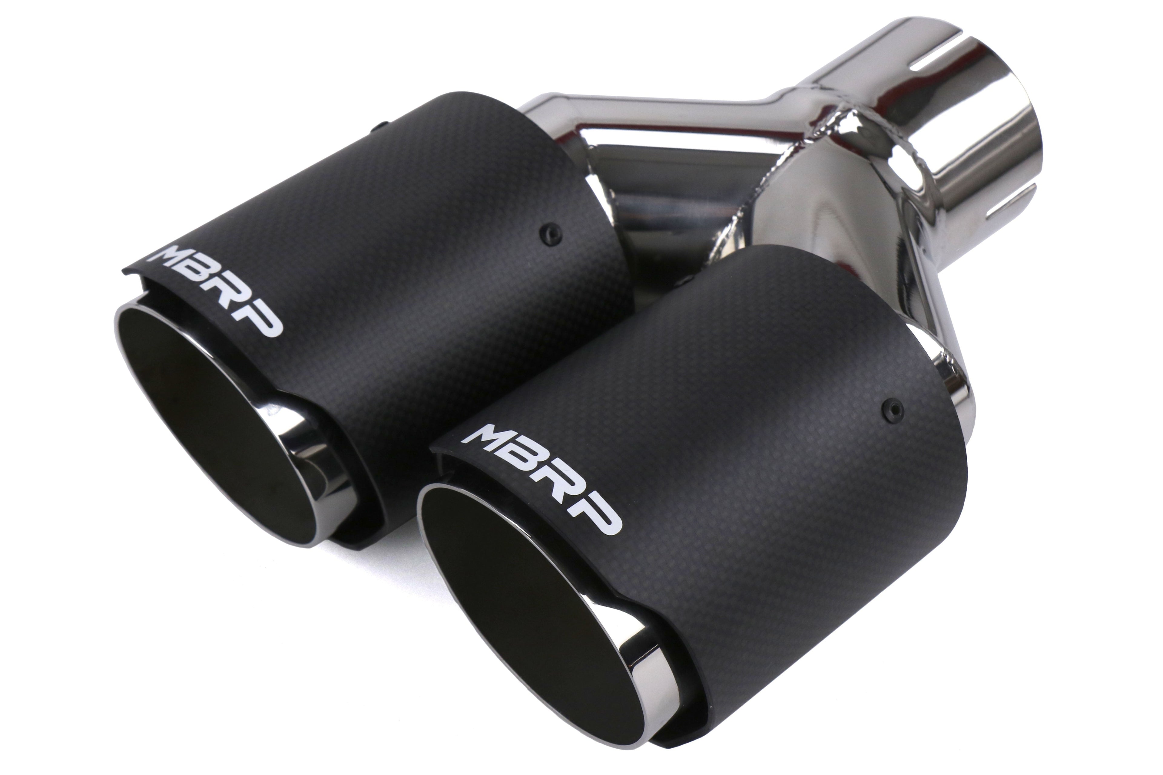 MBRP Street 3in Quad Carbon Fiber Tip Cat Back Exhaust - 2015-2021 Subaru WRX / STI