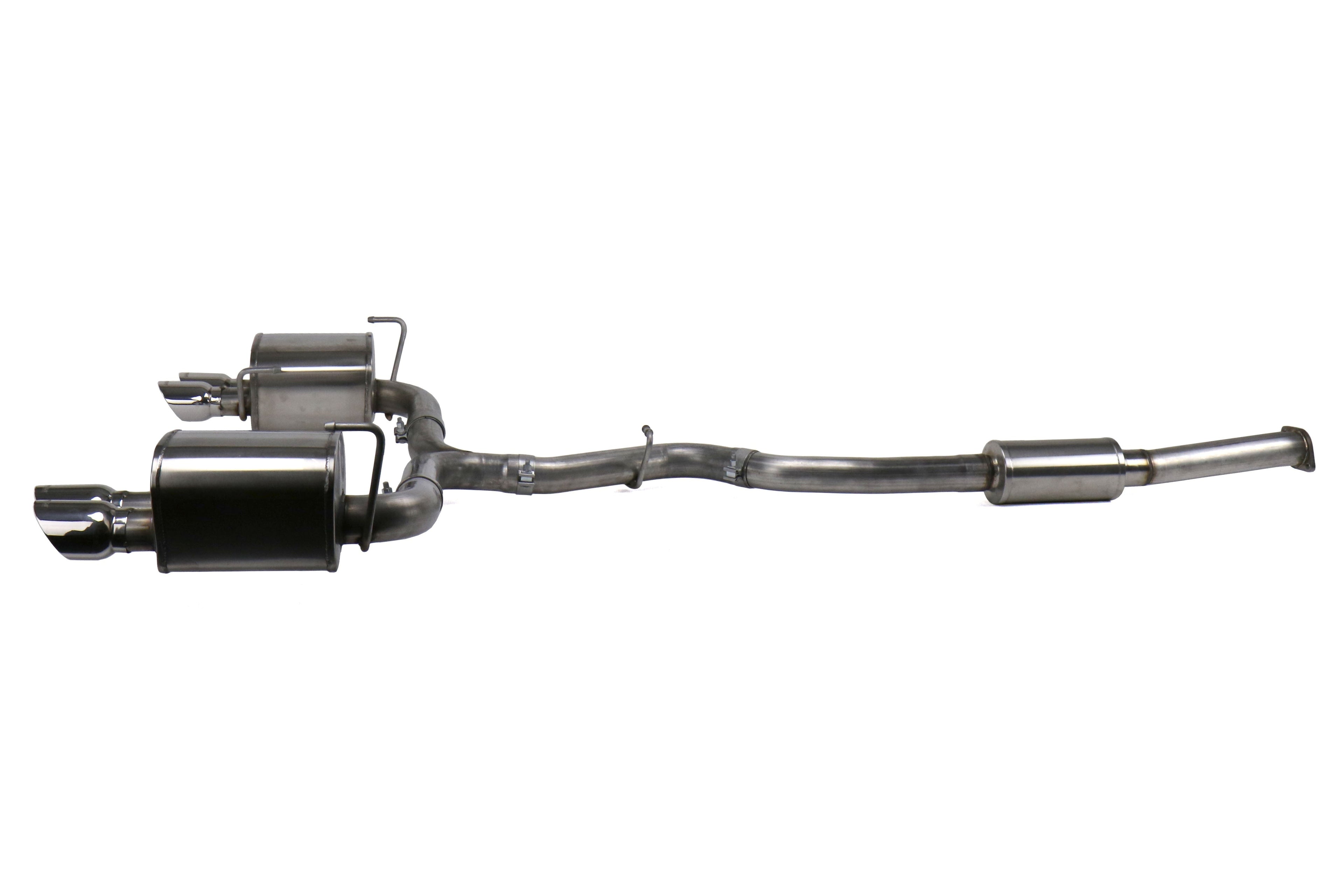 Corsa Sport Cat Back Exhaust - Polished Quad 3.5in Tips - 2015-2021 Subaru WRX
