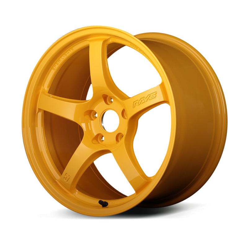 Gram Lights 57CR 17x9.0 +38 5x114.3 Mach Yellow - 2005-2007 Subaru STI