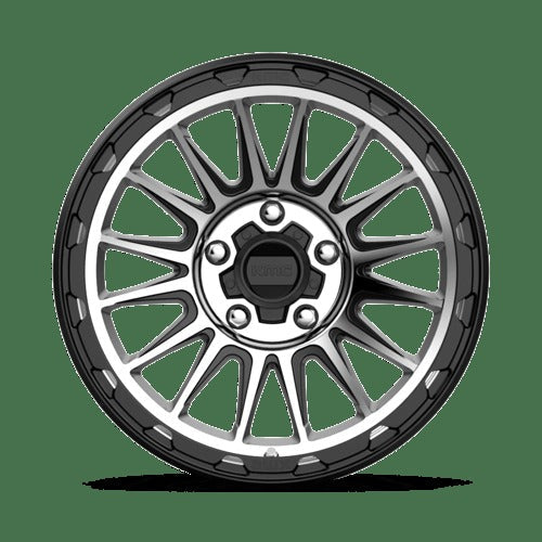 KM542 17X9 5X5.0 S-BLK MACH -12MM