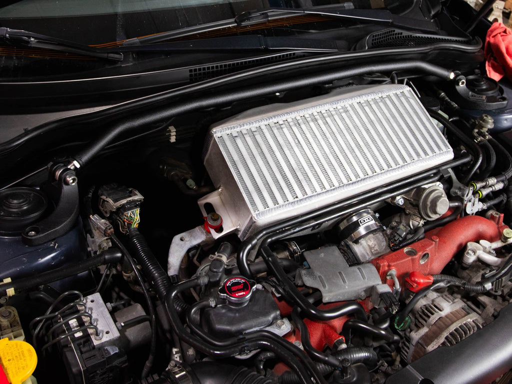 GrimmSpeed Strut Bar (Black) - 2008-2014 Subaru WRX / STI