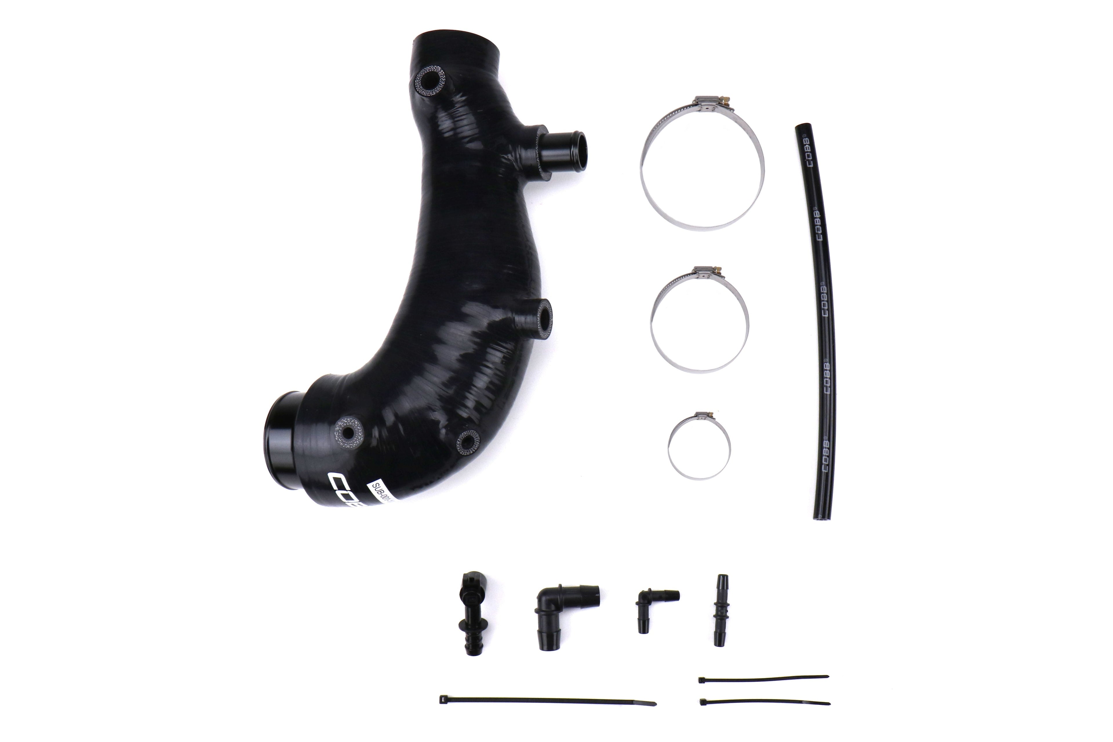 COBB Silicone Turbo Inlet V2 - Black - 2008-2021 Subaru STI