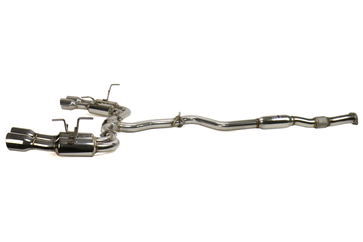 Invidia Gemini Single Layer Cat Back Exhaust w/ Stainless Steel Tips - 2015-2021 Subaru WRX / STI