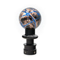 Billetworkz Automatic Shifter - Black Smoke w/ Blue Splash - Fits Subaru CVT: WRX (15–21), Crosstrek (13–23), Forester (14–18), Impreza (12–23), Legacy/Outback (10–14)