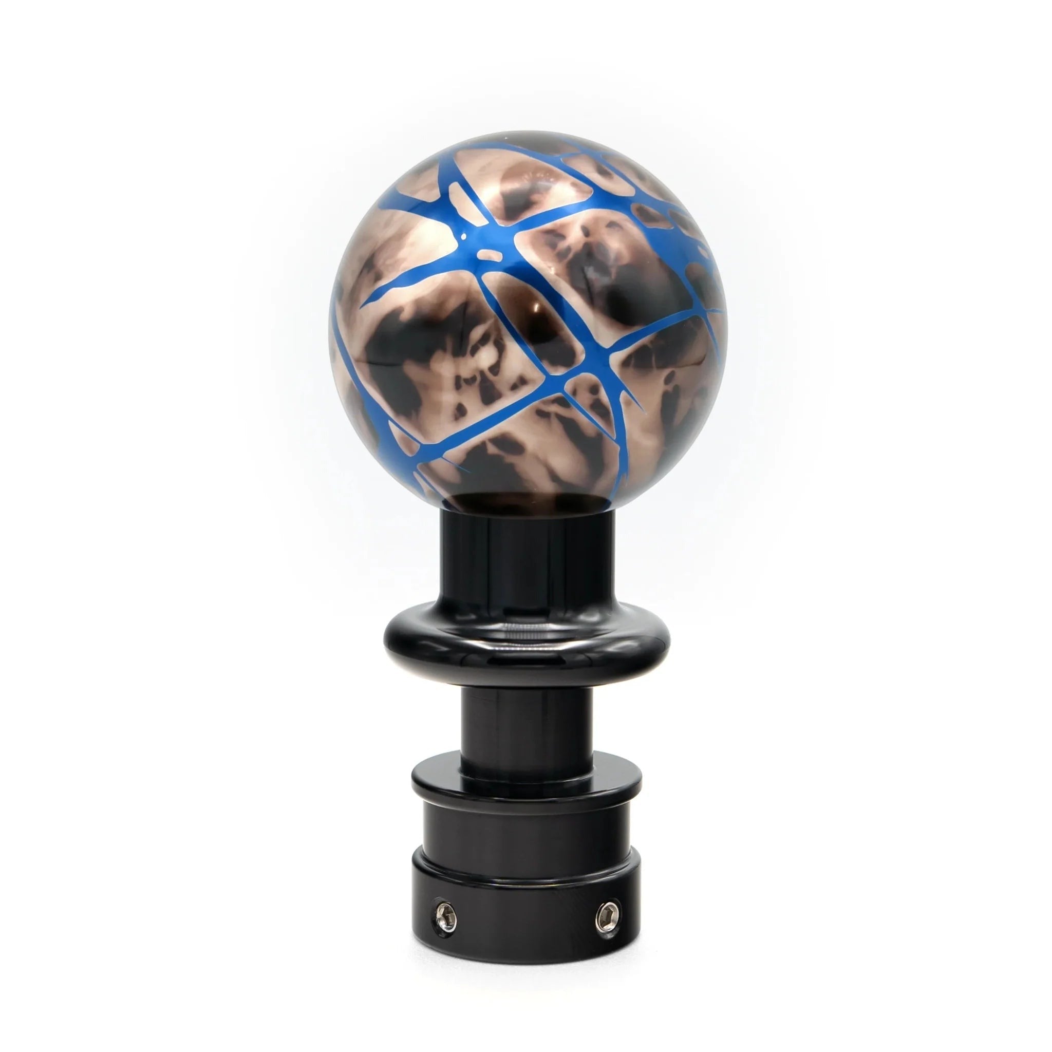 Billetworkz Automatic Shifter - Black Smoke w/ Blue Splash - Fits Subaru CVT: WRX (15–21), Crosstrek (13–23), Forester (14–18), Impreza (12–23), Legacy/Outback (10–14)