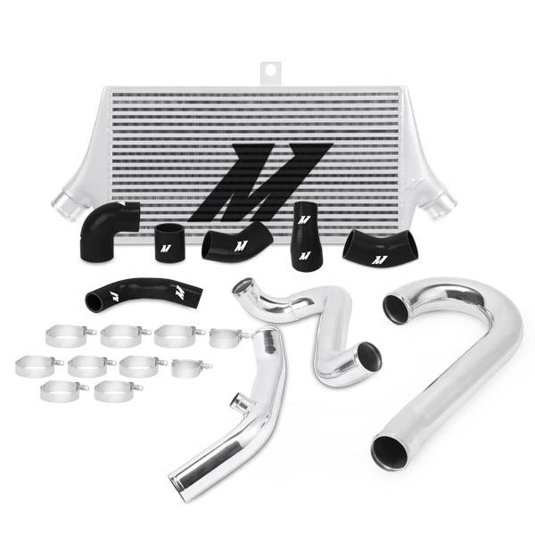 Mishimoto Top-Mount Intercooler Kit - Black Powder Coat / Blue Hoses - 2008-2014 Subaru WRX