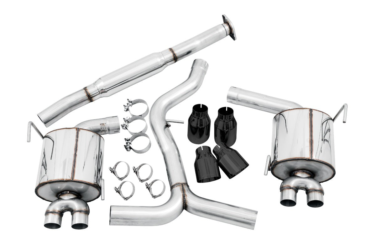 AWE Touring Edition Cat-Back Exhaust (Diamond Black Tips) - 2011-2021 Subaru WRX / STI